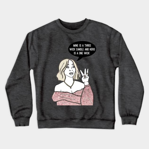 Three Wick Crewneck Sweatshirt by Katsillustration